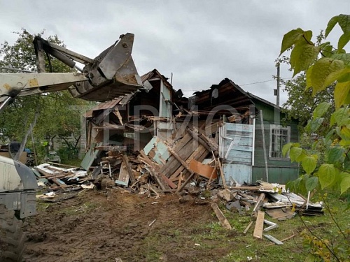 Демонтаж деревянного дома 7х7 в СНТ Балтиец-38.  №4