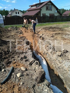 Дренаж без щебня Softrock, ливневая канализация в КП Борисово.  №4