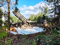 Расчистка участка в посёлке Сосново