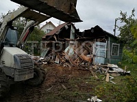 Демонтаж деревянного дома 7х7 в СНТ Балтиец-38